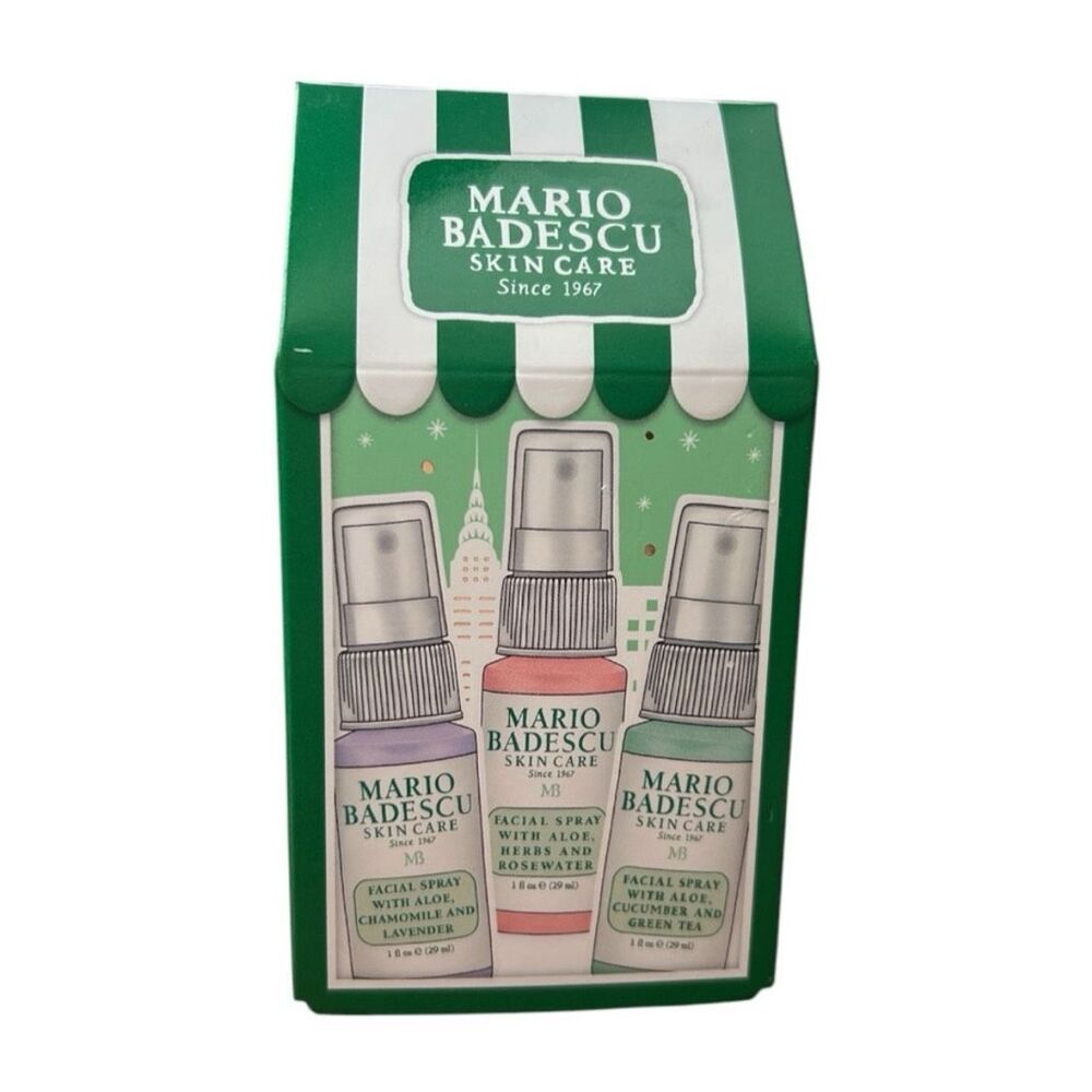 MARIO BADESCU Skin Care Facial Spray Trio NWT NIB New Face‎ Mist Aloe Calming